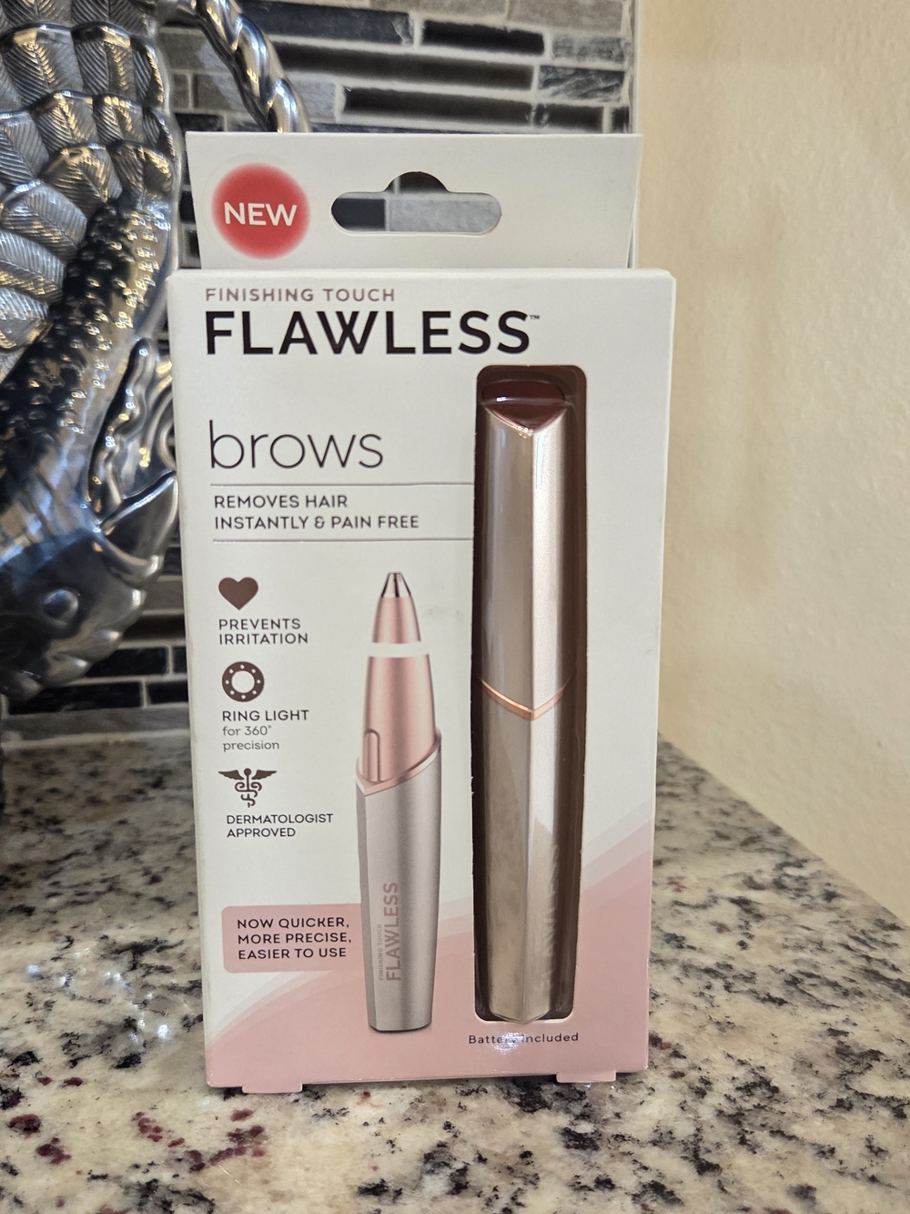 Finishing Touch Flawless Brows Hair Remover Rose Gold New Sealed